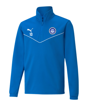 PUMA teamRISE HalfZip Sweatshirt Kids Blau F02