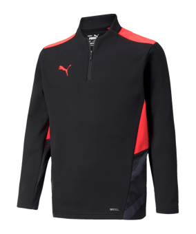 PUMA individualCUP HalfZip Sweatshirt Kids F43 - schwarz