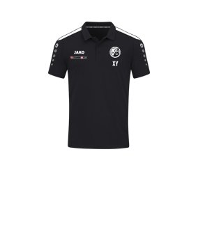 JAKO Power Poloshirt Kids Schwarz Weiss F800