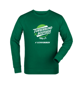Merch Roller Sweatshirt Bottle Green | #schwimmen