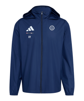 adidas Entrada 26 Regenjacke Dunkelblau