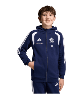 adidas Tiro 26 League Kapuzenjacke Kids Dunkelblau