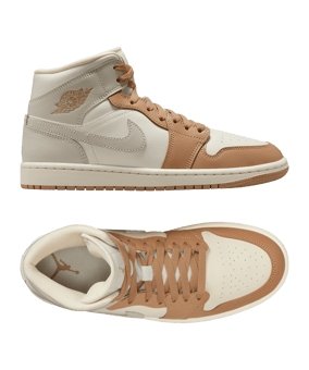 Nike Air Jordan 1 Mid Damen Braun F118 - braun