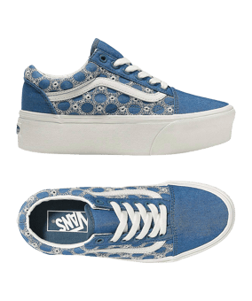 Vans Old Skool Sneaker Damen Blau - blau