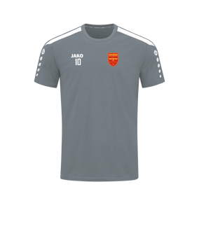 JAKO Power T-Shirt Grau Weiss F840