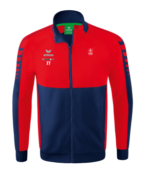 Erima Six Wings Trainingsjacke Blau Rot