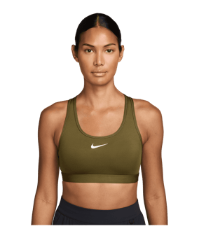 Nike Swoosh Medium Sport-BH Damen Grün F368 - gruen
