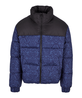 Urban Classic AOP Retro Puffer Jacke Blau - blau