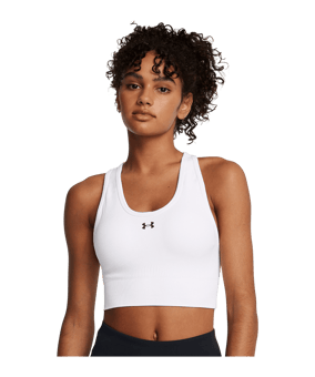 Under Armour Vanish Seamless Mid Sport-BH Damen Weiß F100 - weiss