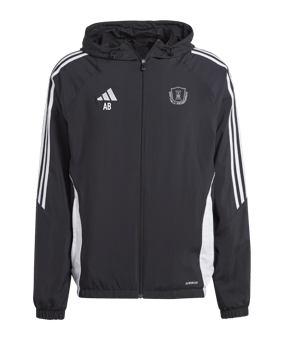adidas Tiro 24 Windbreaker Schwarz Weiss