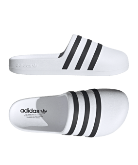 adidas Adilette AdiFOM Weiss Schwarz - weiss