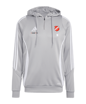 adidas Tiro 24 Training Hoody Grau Weiss