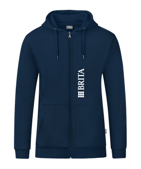 JAKO Organic Kapuzenjacke Blau F900