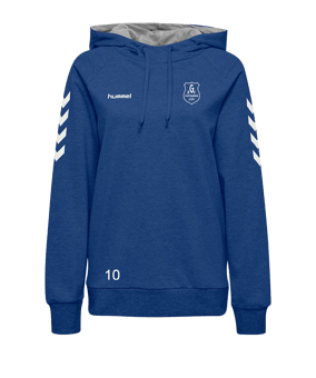 Hummel Cotton Hoody Damen Blau F7045
