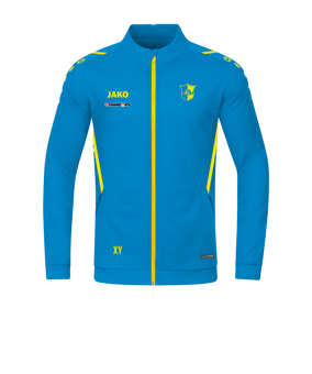 JAKO Challenge Polyesterjacke Blau Gelb F443
