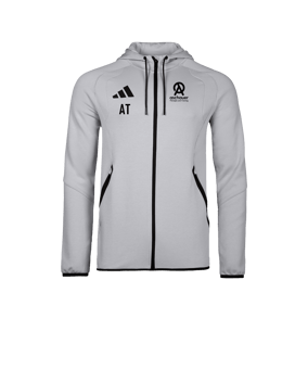 adidas Tiro Travel Hoody Grau