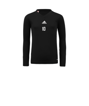 adidas Team Base Top langarm Kids Schwarz