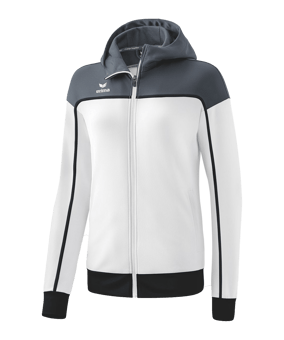 Erima Change by Kapuzenjacke Damen Weiss Grau - weiss