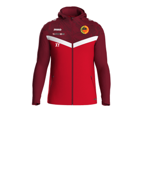 JAKO Iconic Kapuzenjacke Kids Rot F103