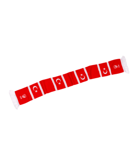 TFF Türkei Schal Blockstreifen Rot - rot