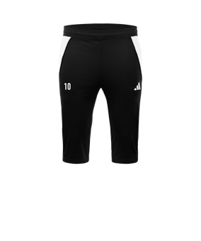 adidas Tiro 24 3/4 Trainingshose Schwarz Weiss
