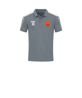JAKO Power Poloshirt Kids Grau Weiss F840