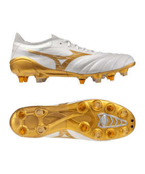 Mizuno Morelia Neo IV B Elite Mix SG Bright Gold Weiß F50 - weiss