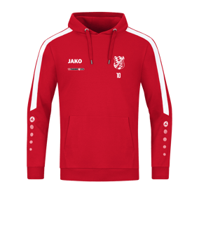JAKO Power Hoody Rot Weiss F100