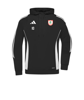 adidas Tiro 24 Hoody Schwarz Weiss 