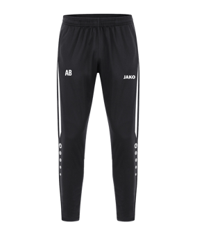 JAKO Power Polyesterhose Damen Schwarz Weiss F802