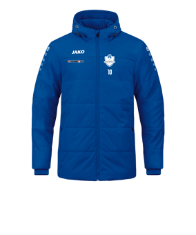 JAKO Team Coach Kapuzenjacke Blau F400