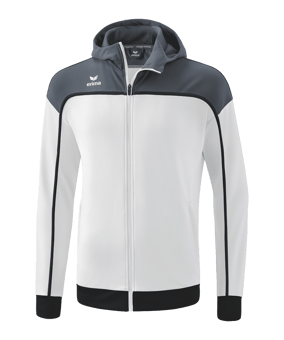 Erima Change by Kapuzenjacke Kids Weiss Grau - weiss