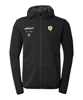 uhlsport Essential Kapuzenjacke Kids Schwarz F01