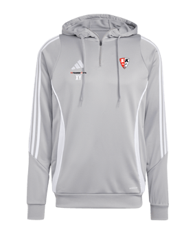 adidas Tiro 24 Training Hoody Grau Weiss
