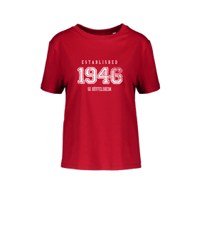 Merch Muser T-Shirt Women Red | #established