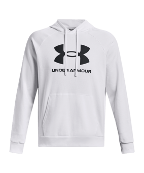 Under Armour Rival Fleece Logo Hoody Weiß F100 - weiss