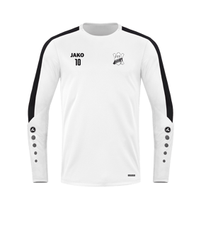 JAKO Power Sweatshirt Weiss Schwarz F000