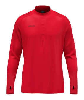 JAKO ZipTop Light Flow Sweatshirt Rot F100 - rot