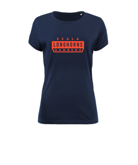 Merch Expresser 2.0 T-Shirt Women French Navy | #schriftzug (orange)