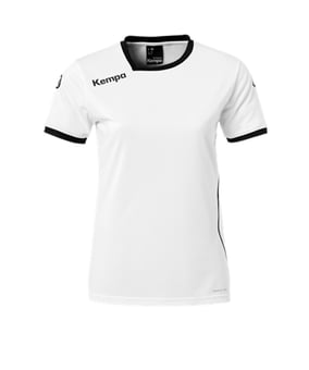Kempa Curve Trikot T-Shirt Damen Weiss Schwarz F01 - weiss