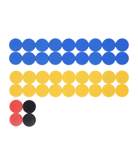 Cawila Premium Magnet Set 30mm Gelb Blau - gelb