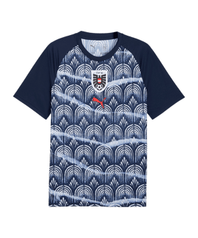 PUMA ÖFB Österreich Prematch T-Shirt WM 2026 Blau F12 - blau