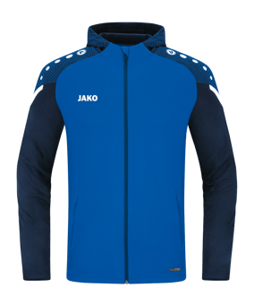 JAKO Performance Kapuzenjacke Kids Blau F403 - blau