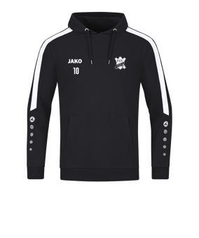 JAKO Power Hoody Schwarz Weiss F800