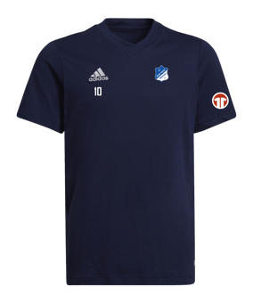 adidas Entrada 22 T-Shirt Kids Blau
