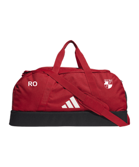 adidas Tiro League Duffel Bag Gr. L Rot Weiss