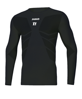 JAKO Comfort 2.0 langarm Kids Schwarz F08