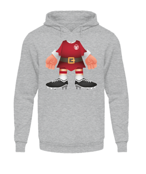 11teamsports Ugly Xmas Elf Hoody Grau - grau