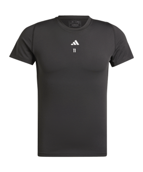 adidas Techfit Aeroready T-Shirt Schwarz