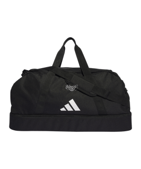 adidas Tiro League Duffel Bag Gr. L Schwarz Weiss
